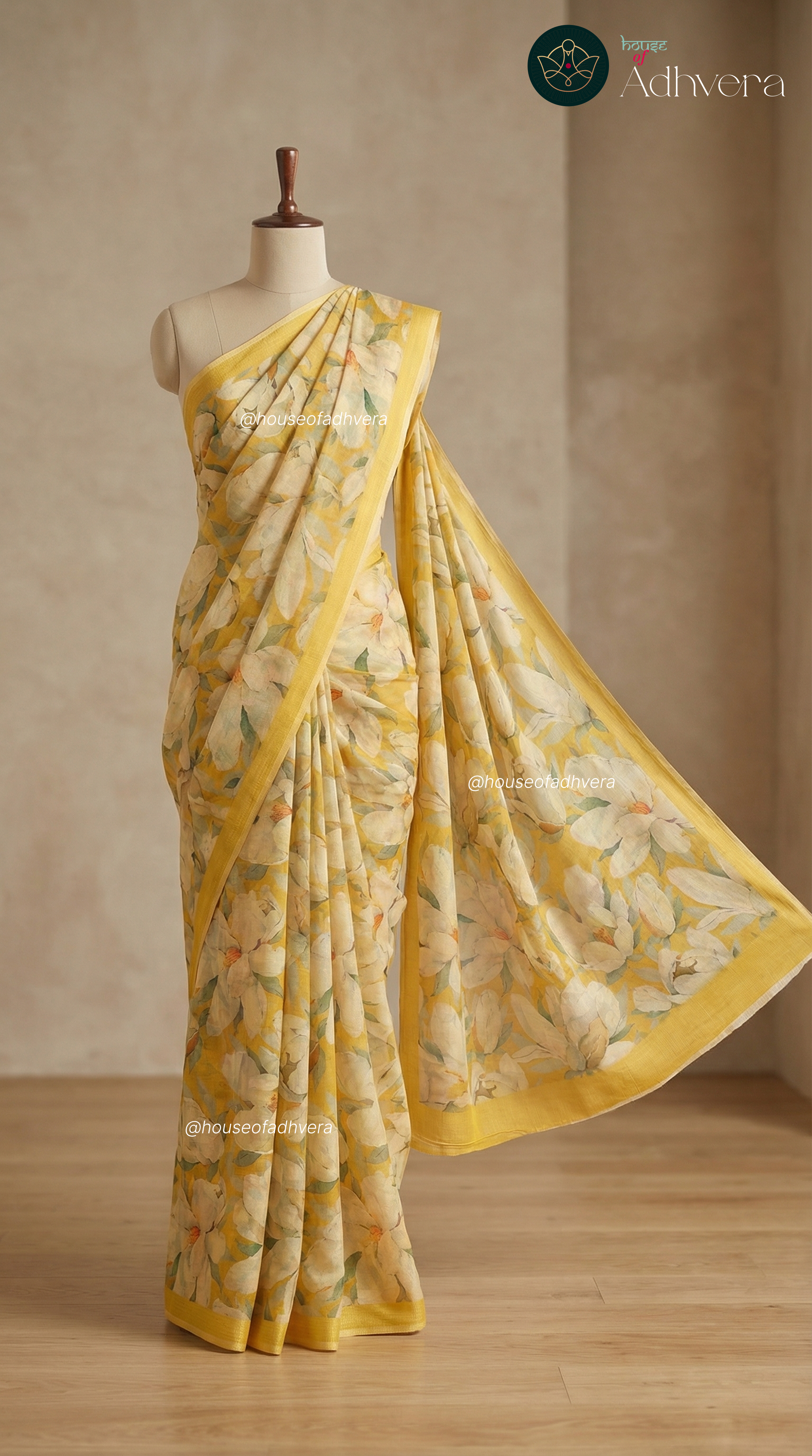 Sunlit Bloom Saree – HOA 1130