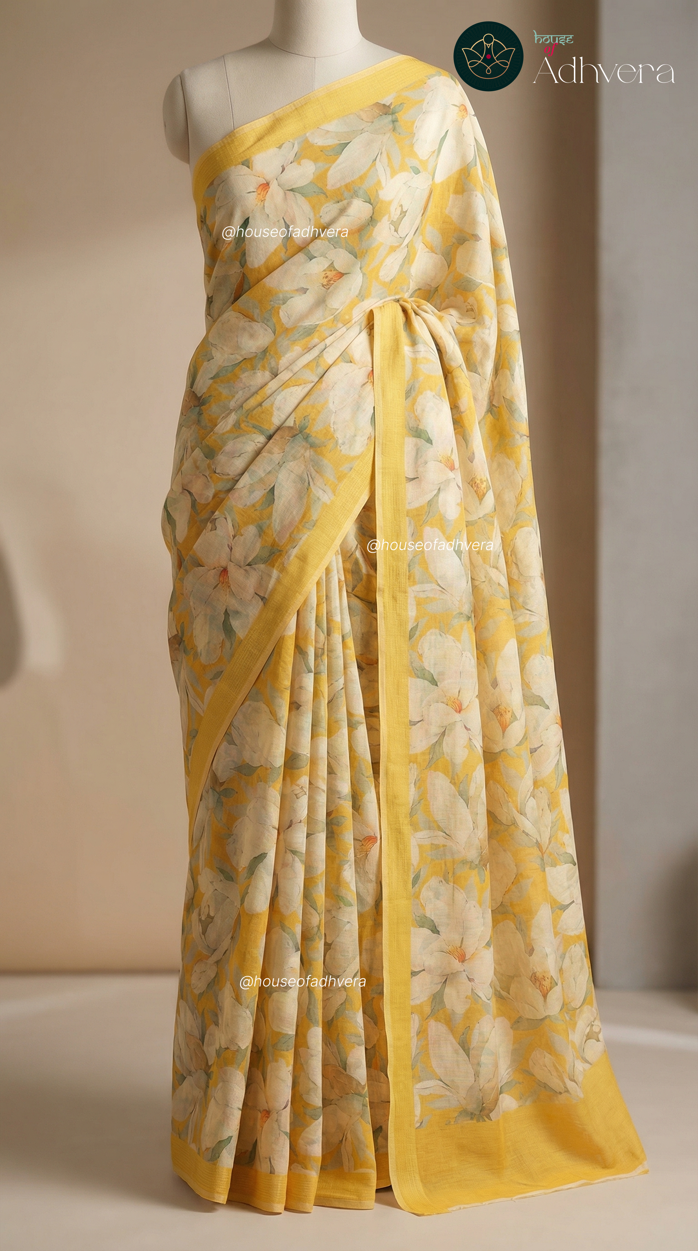 Sunlit Bloom Saree – HOA 1130