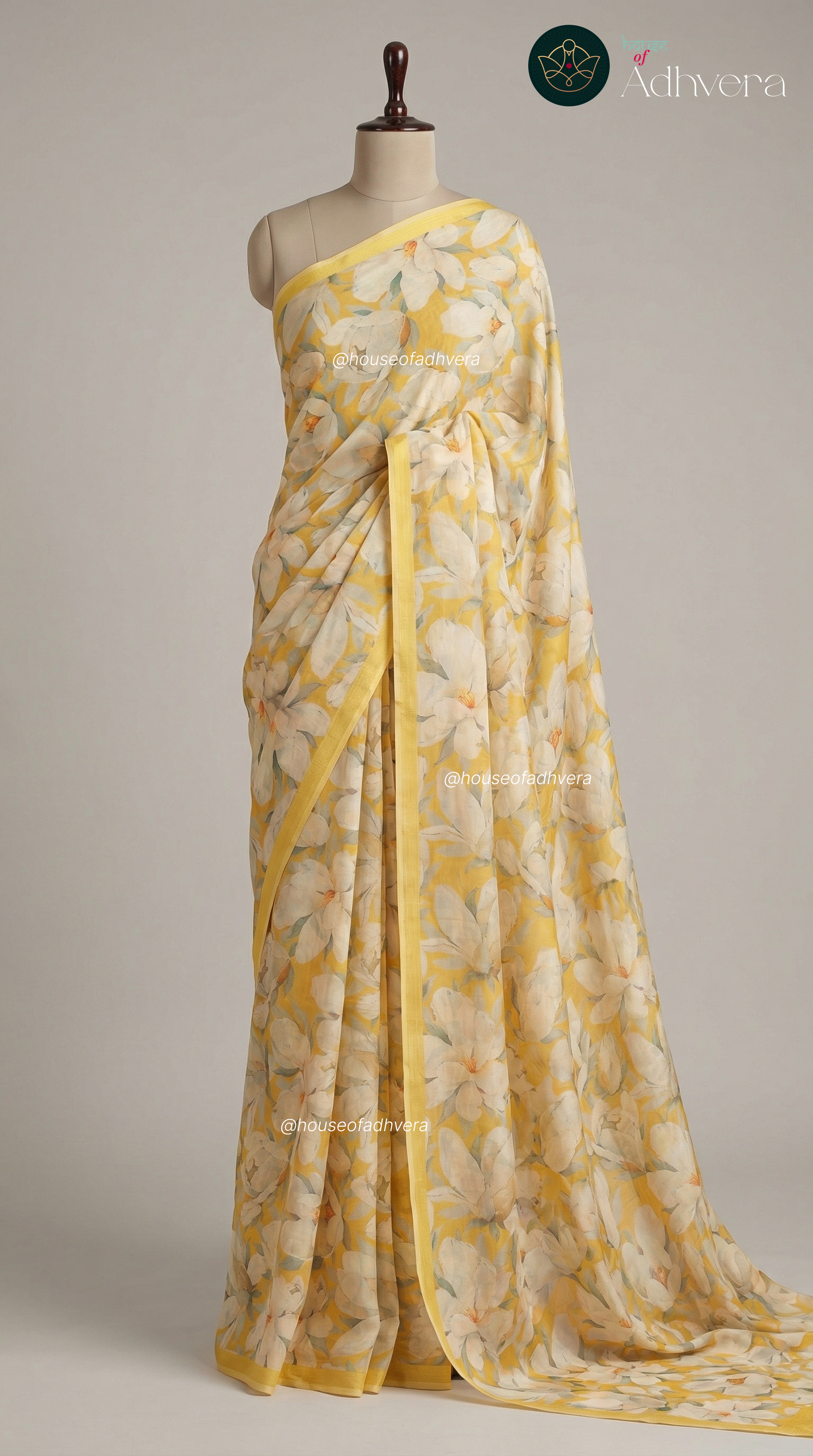 Sunlit Bloom Saree – HOA 1130