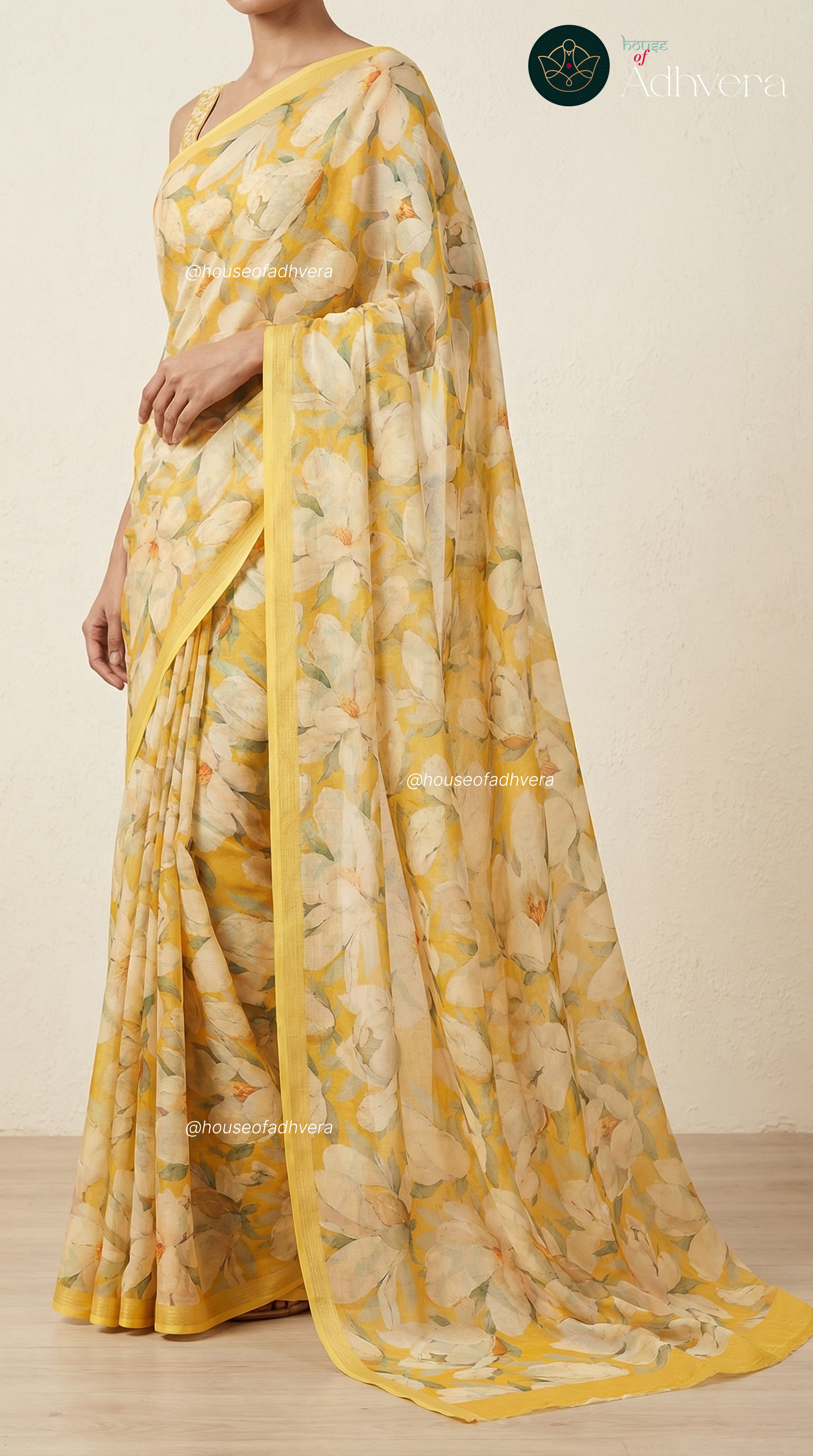 Sunlit Bloom Saree – HOA 1130