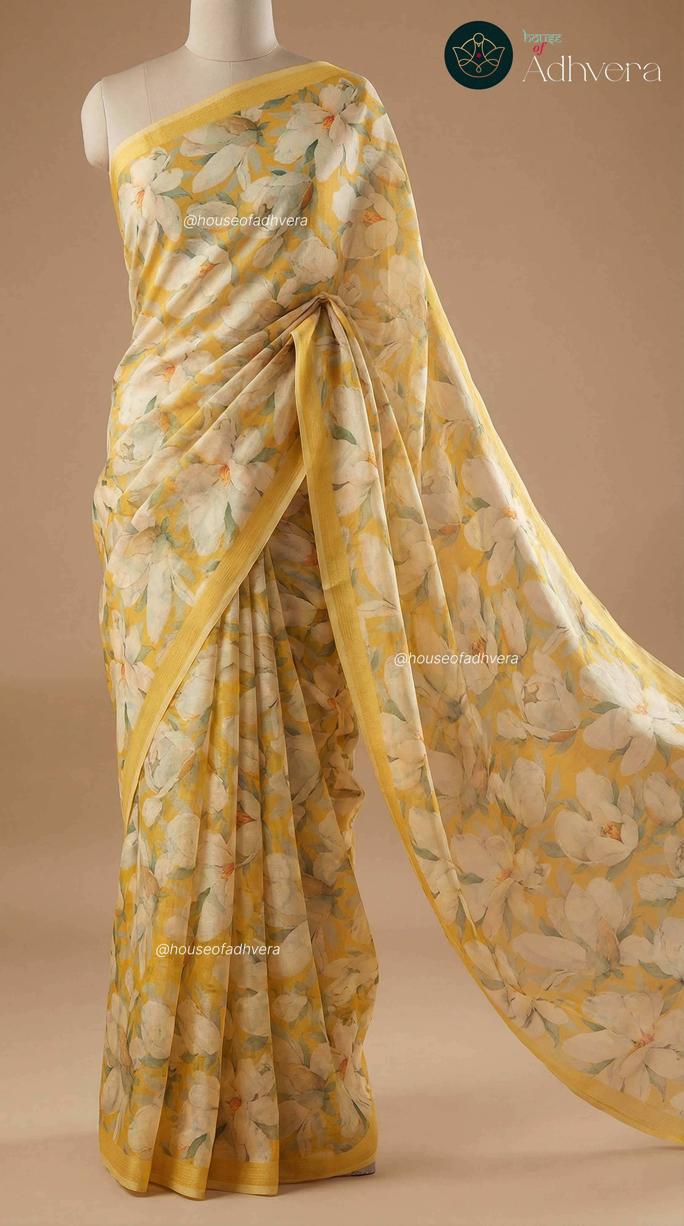 Sunlit Bloom Saree – HOA 1130